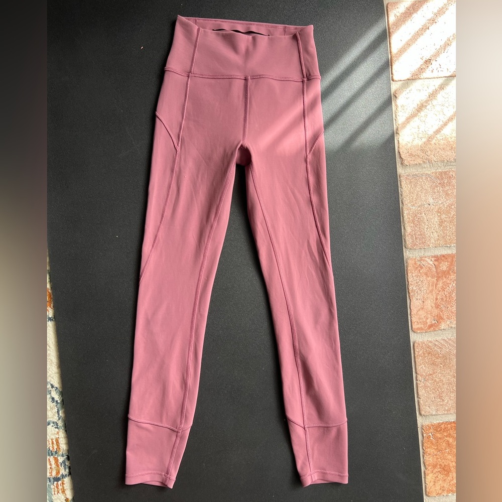 Lululemon Train Times Leggings Dusty rose Pink Size 2